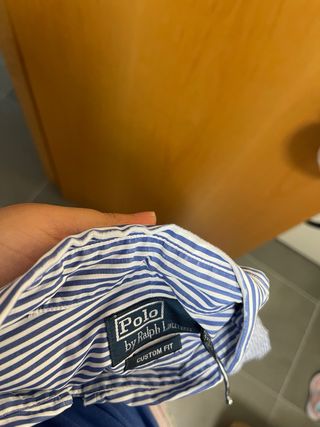 Camisa Polo Ralph Lauren Rayas Azul/Blanco
