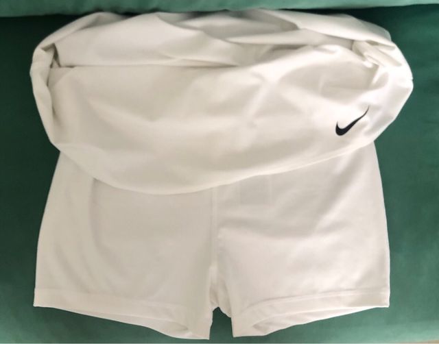 Nike Tenis Falda Blanca