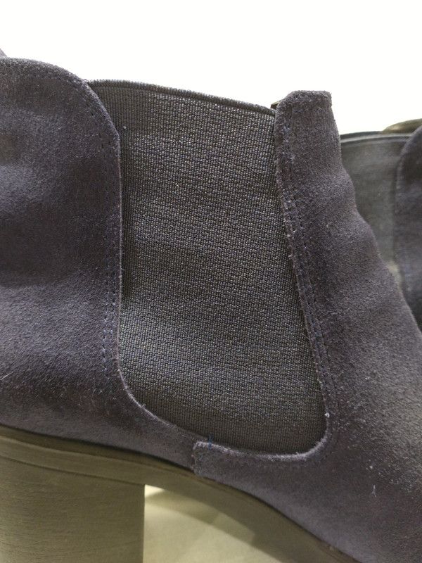 Botines serraje azul marino