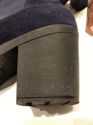 Botines serraje azul marino