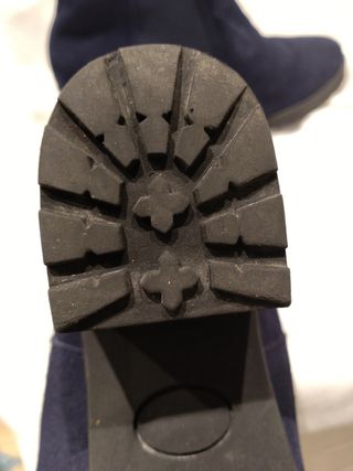 Botines serraje azul marino