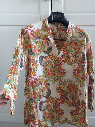 Blusa estampada multicolor