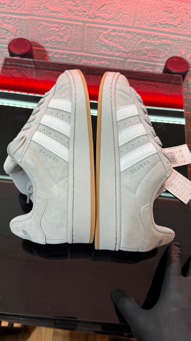 Adidas Campus Gris y Blanco
