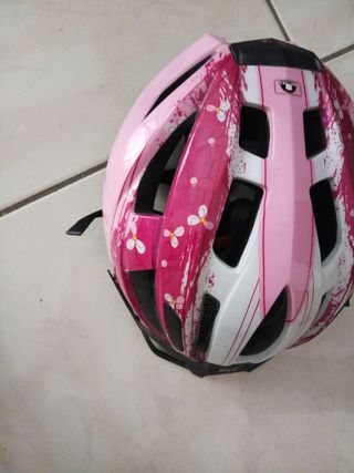 Casco Bici Rosa Floreale
