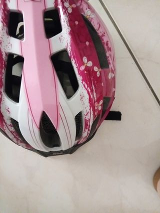 Casco Bici Rosa Floreale