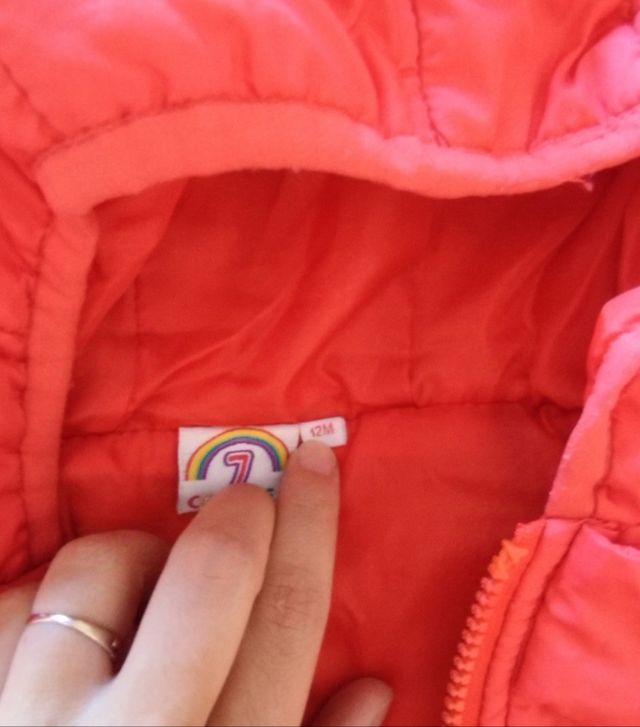 Chaqueta acolchada ligera 12 meses unisex