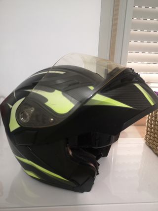 Casco Modular GXT Negro y Amarillo