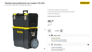Caja de herramientas Stanley con ruedas