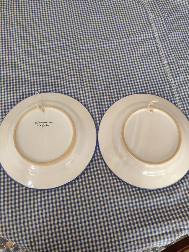 2 Platos Decorativos El Quijote