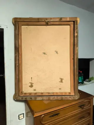 Pintura antigua al óleo