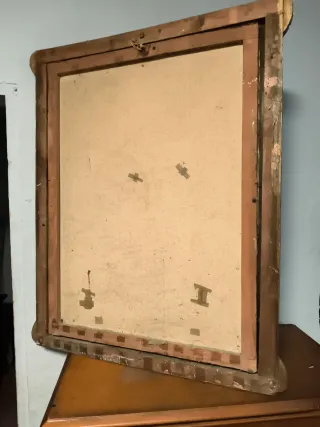 Pintura antigua al óleo