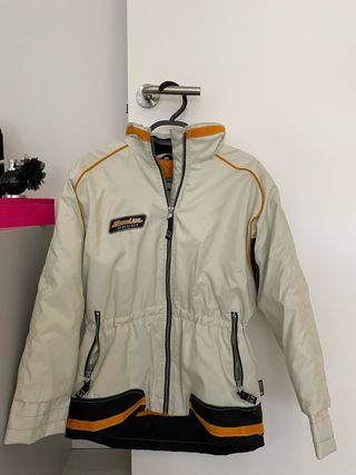 Parka beige y naranja talla 36