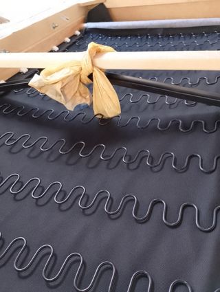 Sofá cheslong beige tela