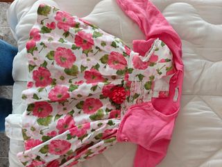 Conjunto Mayoral niña vestido y rebeca con zapatit