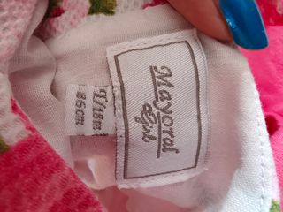 Conjunto Mayoral niña vestido y rebeca con zapatit
