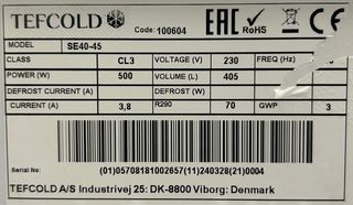 Arcón Congelador Tefcold SE40-45