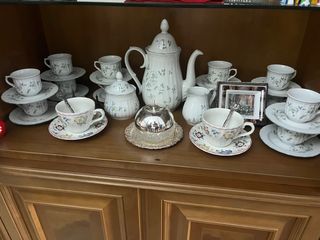 Juego de café porcelana Santa Clara