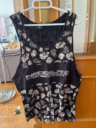 Camiseta tirantes INSIDE negra S