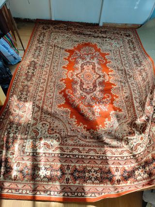 Alfombra Vintage Beige y Naranja