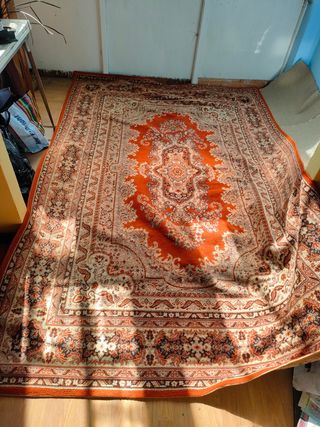 Alfombra Vintage Beige y Naranja