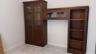 Mueble salón vitrina y bar