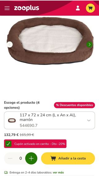 Cama Ortopédica TK Pet Grande Beige