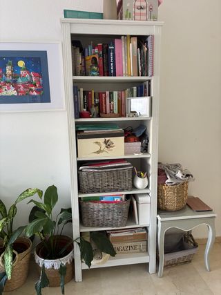 Librería Ikea Hemnes Madera Blanca