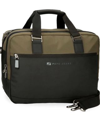 Maletín Pepe Jeans Jarvis Negro Verde Oliva