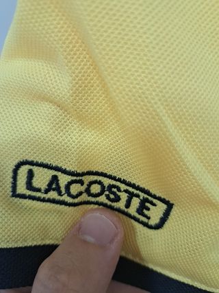 Polo Lacoste Rayas Talla M Nuevo