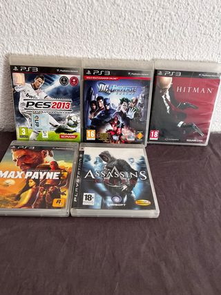 Pack 5 Juegos PS3: PES 2013, Hitman, Max Payne 3,