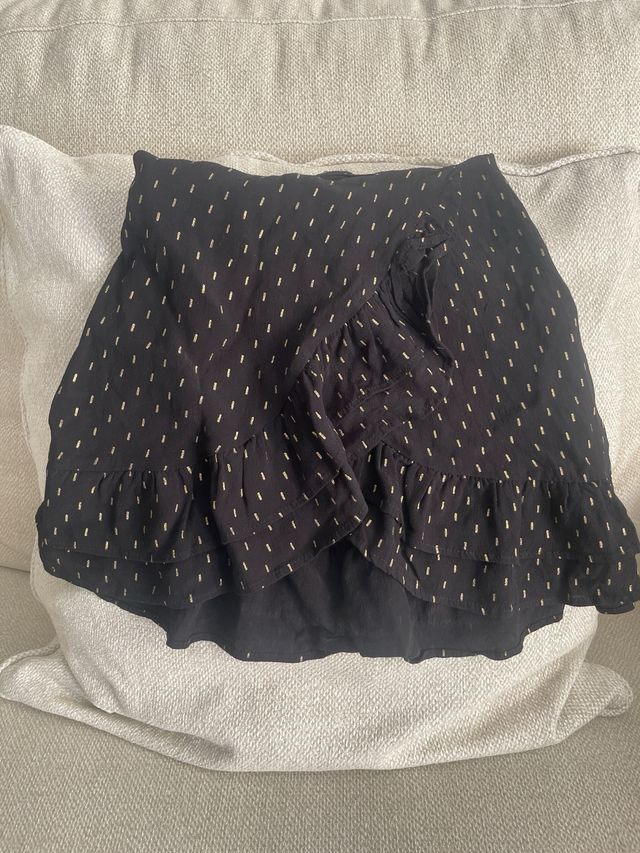 Falda Mango Negra Talla S (equivalente a una T-32)