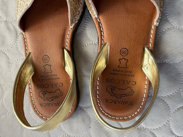 Menorquinas Calços Piel Talla 39