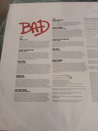 Vinilo Michael Jackson Bad Picture Disc