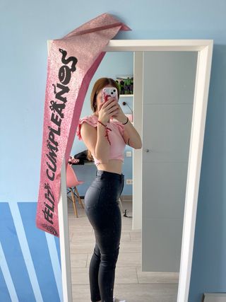Pantalones de cuero negros