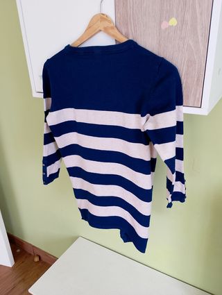 Jersey Esmara rayas azul y beige Talla S