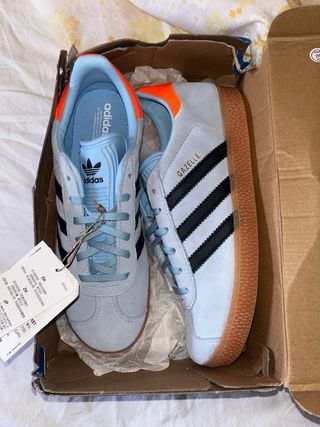 Adidas Gazelle Azul Naranja