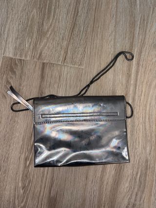 Bolso Parfois Plateado Holográfico