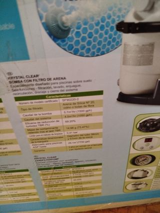 Filtro de arena Intex para piscina