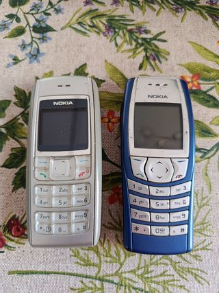 2 x Nokia Mobile argento e blu