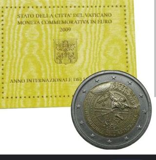 2009 Vaticano 2 euros. Astronomía.