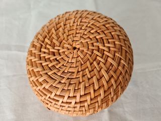 Caja mimbre redonda Ikea