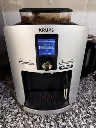 Cafetera Krups Quattro Force Plata
