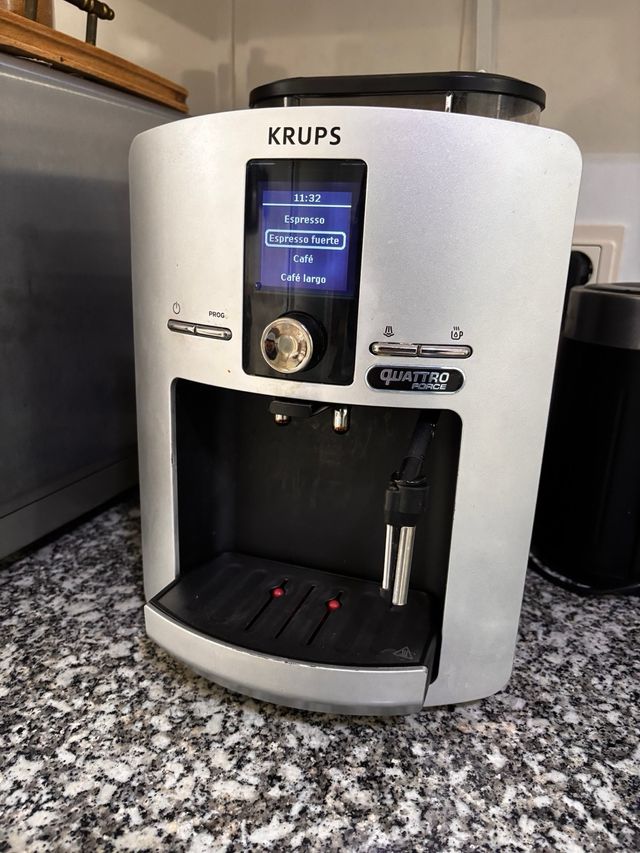 Cafetera Krups Quattro Force Plata
