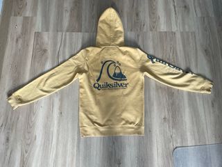 Sudadera Quiksilver con capucha amarilla