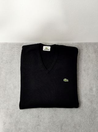 Jersey Lacoste Negro Talla L