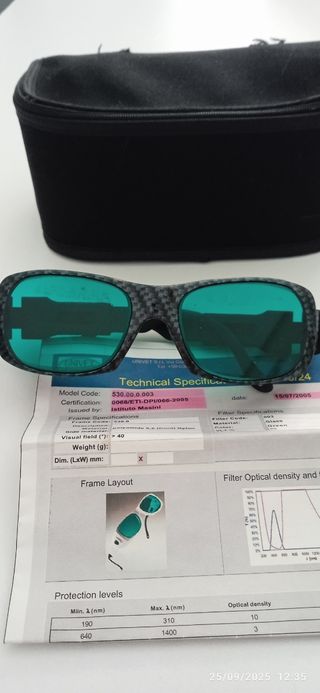 Gafas Protección Láser Univet 530.00.0.003