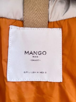 Chaqueta parka hombre invierno beige