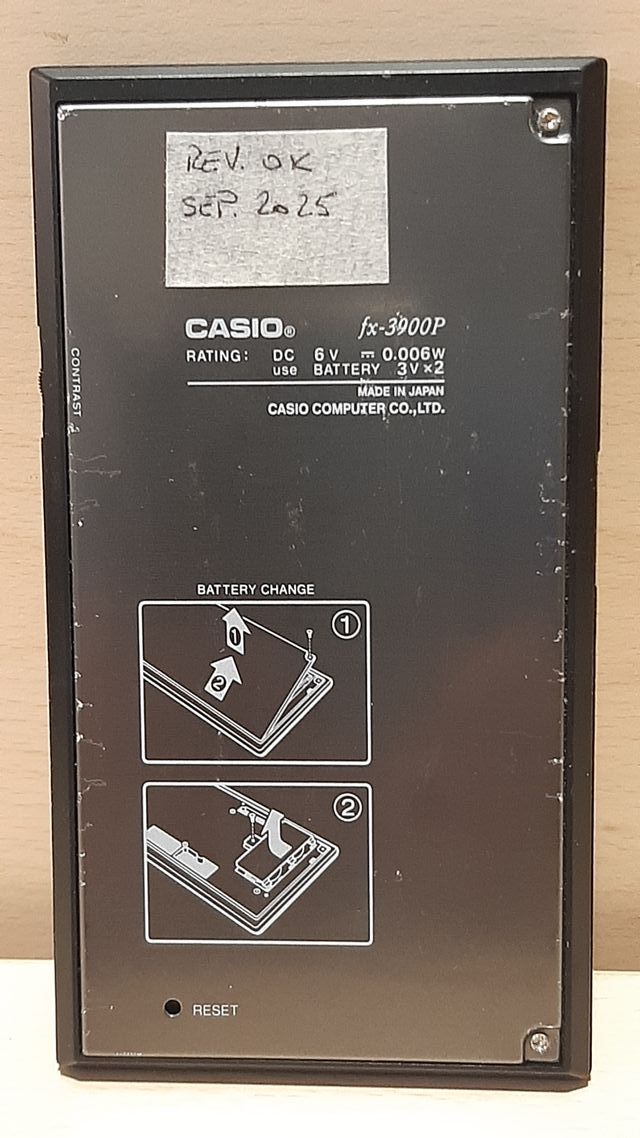 Calculadora Científica Vintage CASIO FX-3900P