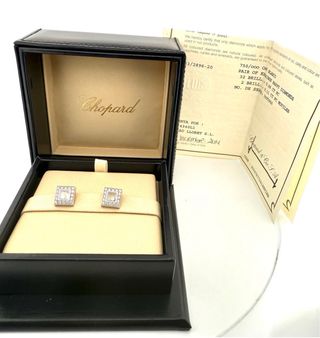Pendientes Chopard Happy Diamond Oro 
