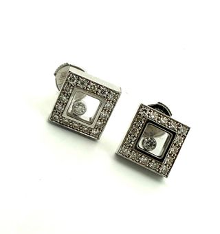 Pendientes Chopard Happy Diamond Oro 